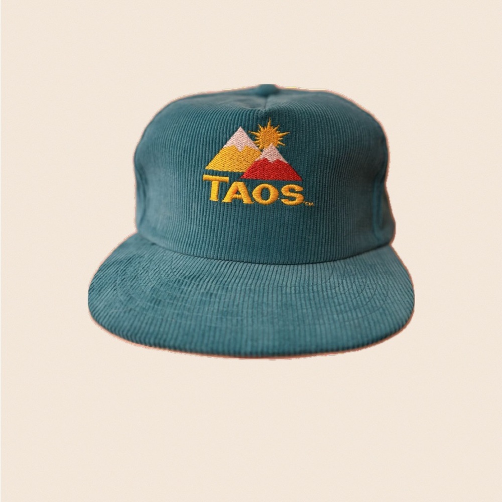 Vintage TAOS Teal Trucker Hat